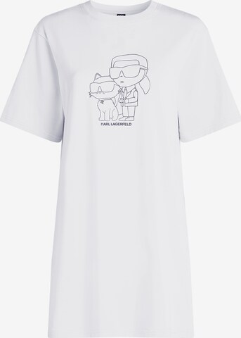 Karl Lagerfeld Schlafshirt in Weiß: predná strana