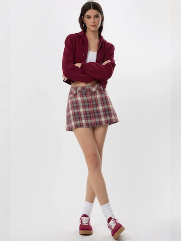 Hiccup Zip-Up Hoodie in Red