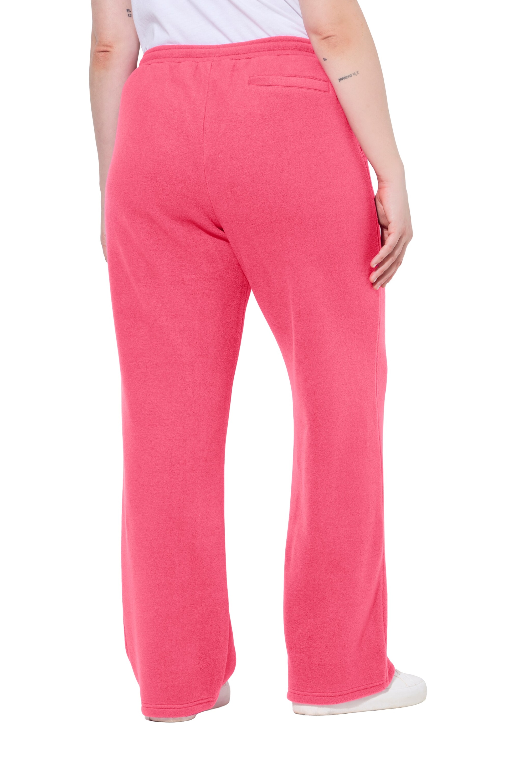 Ulla Popken Wide leg Broek in Roze