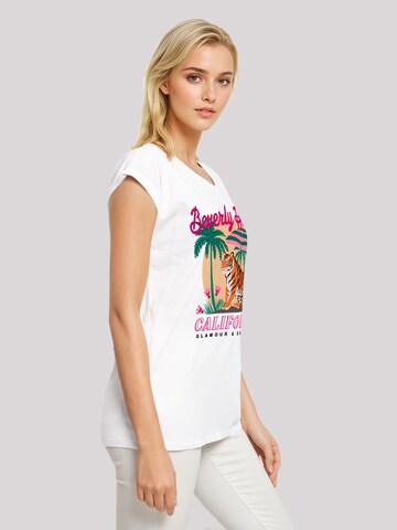 T-shirt 'Beverly Hills California Glamour Summer' F4NT4STIC en blanc