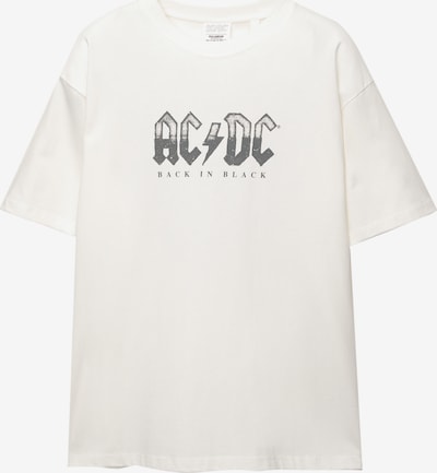 Pull&Bear Paita 'AC/DC' värissä tummanharmaa / valkoinen, Tuotenäkymä