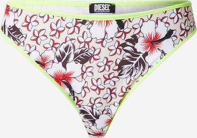 DIESEL Bikinihose in limette / rot / schwarz / weiß, Produktansicht