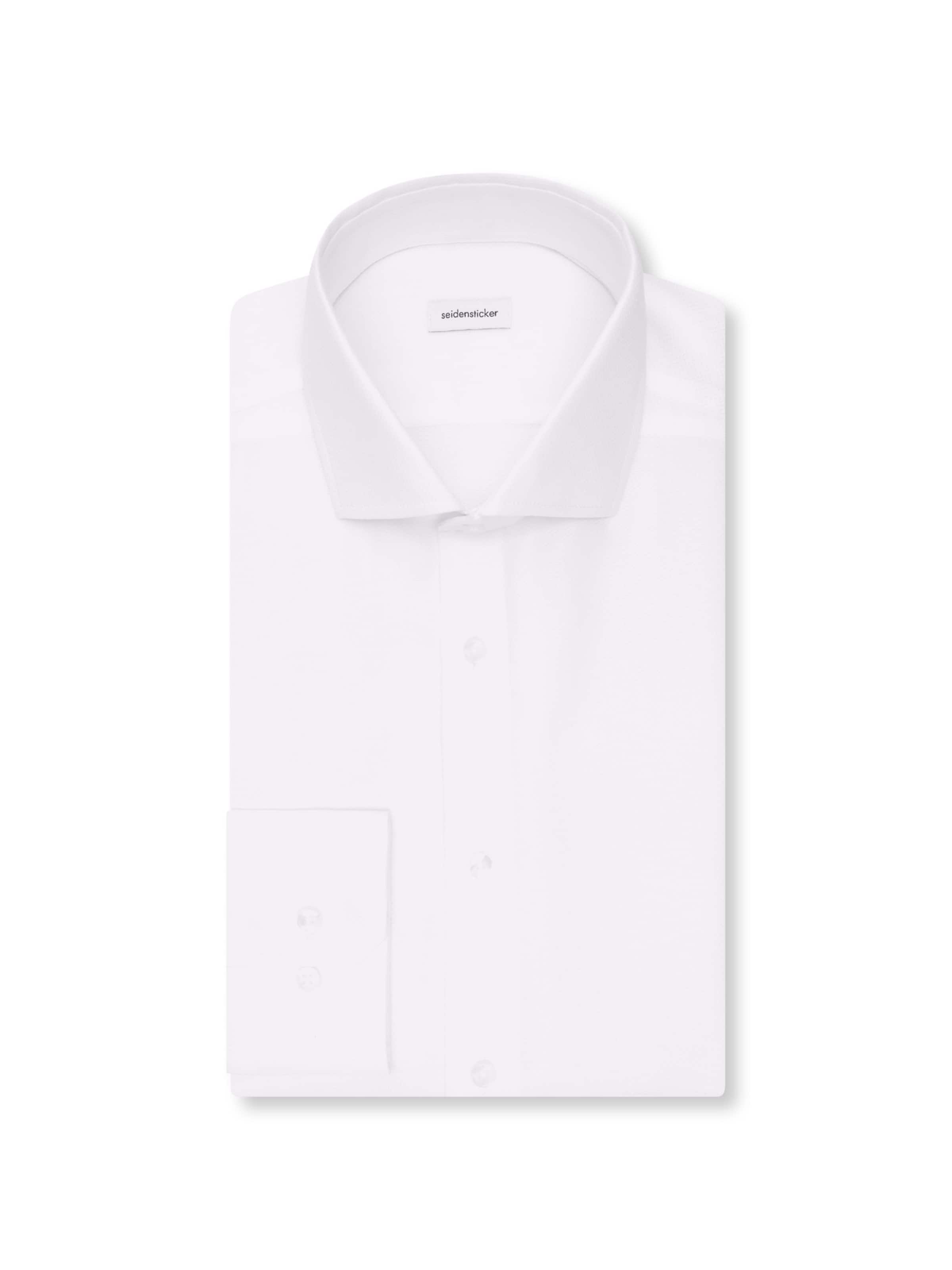 Coupe slim Chemise business 'Classic Essentials' SEIDENSTICKER en blanc