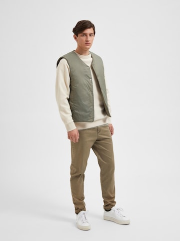 SELECTED HOMME - Colete 'Taka' em verde