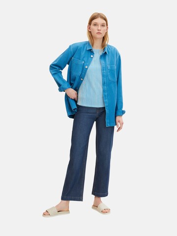 TOM TAILOR Bluse in Blau