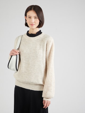Pull-over 'LUI-PU1' SISTERS POINT en beige : devant