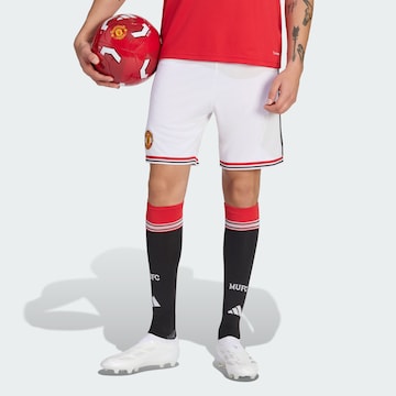 ADIDAS PERFORMANCE Regular Sportshorts 'Manchester United 26/27' in Weiß: Vorderseite