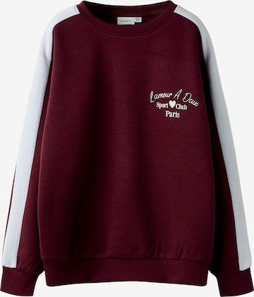 NAME IT Sweatshirt 'NEHA' in Rot: Vorderseite