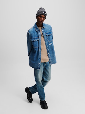KARL LAGERFELD JEANS Regular Fit Skjorte i blå