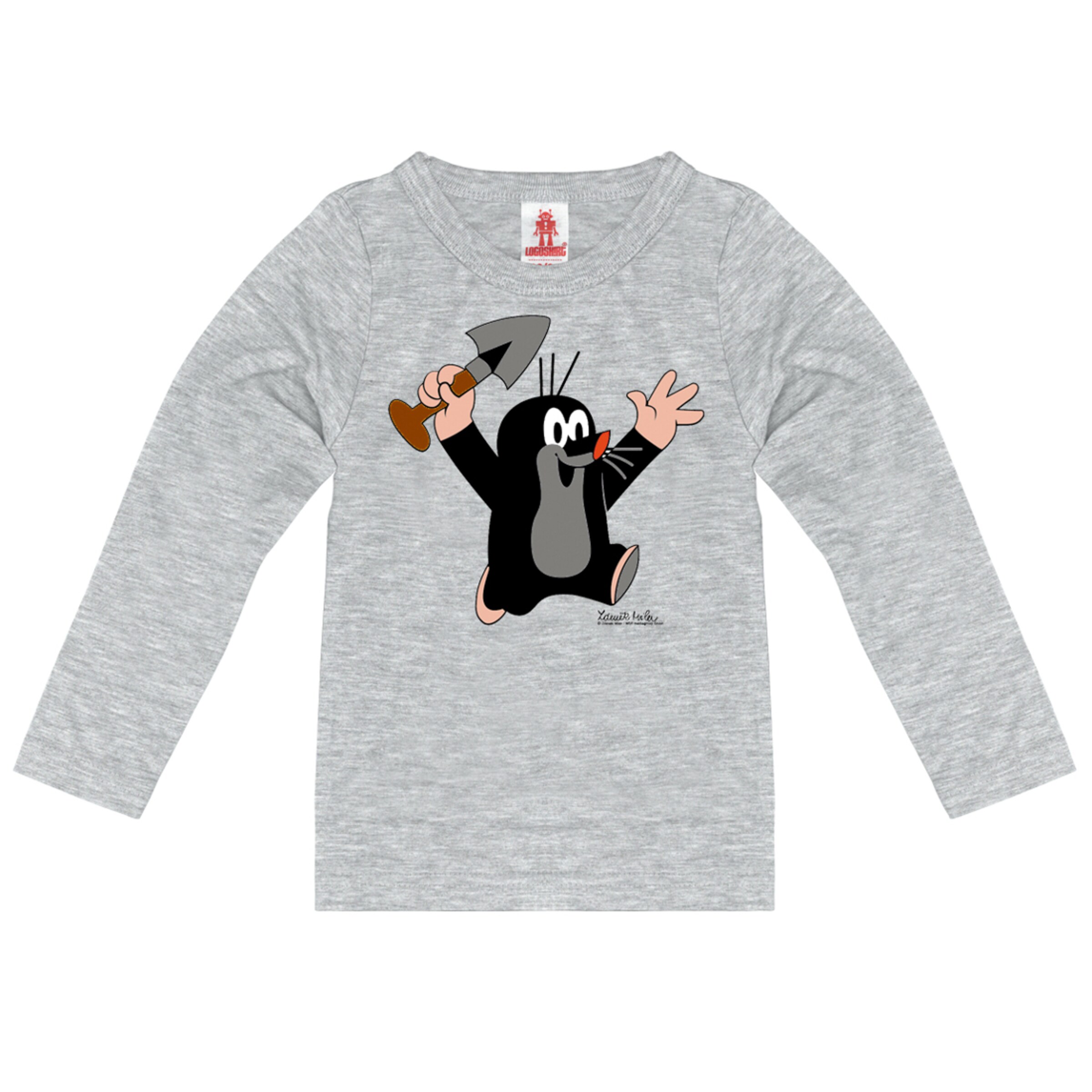 LOGOSHIRT Shirt in Grey: front