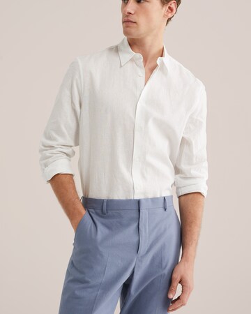 WE Fashion Средняя посадка Деловая рубашка в Белый