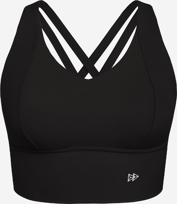 Yvette Sports - Bustier Sujetador deportivo 'Bella' en negro: frente