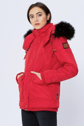 Harlem Soul Winter Jacket 'Nao-Mi' in Red: front