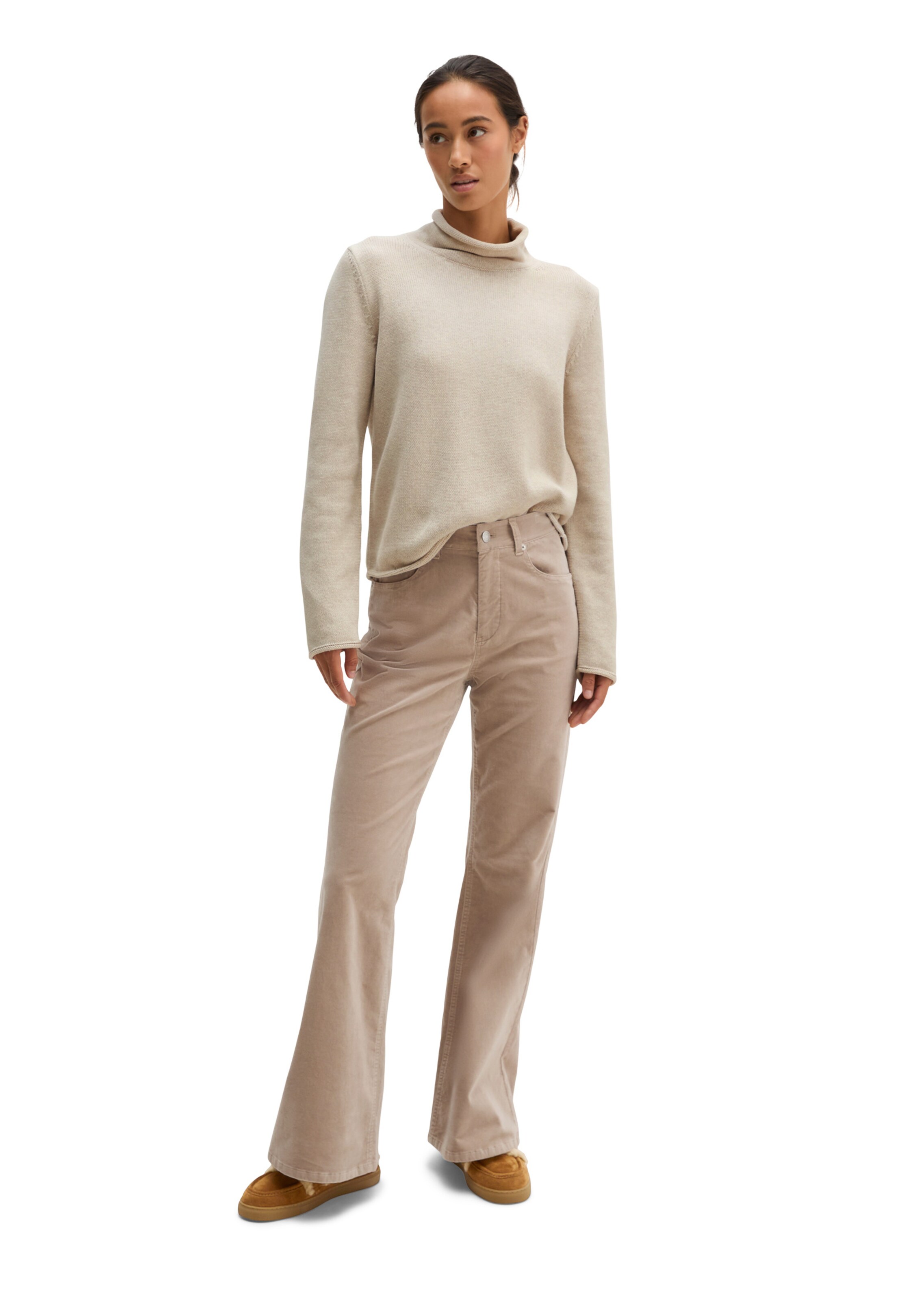 Pull-over Marc O'Polo en beige : devant