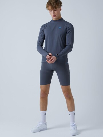 SPORTKIND Slimfit Sporthose 'Short Tights mit Taschen'‌‌‌‌‌‌‌‌‌ in Grau