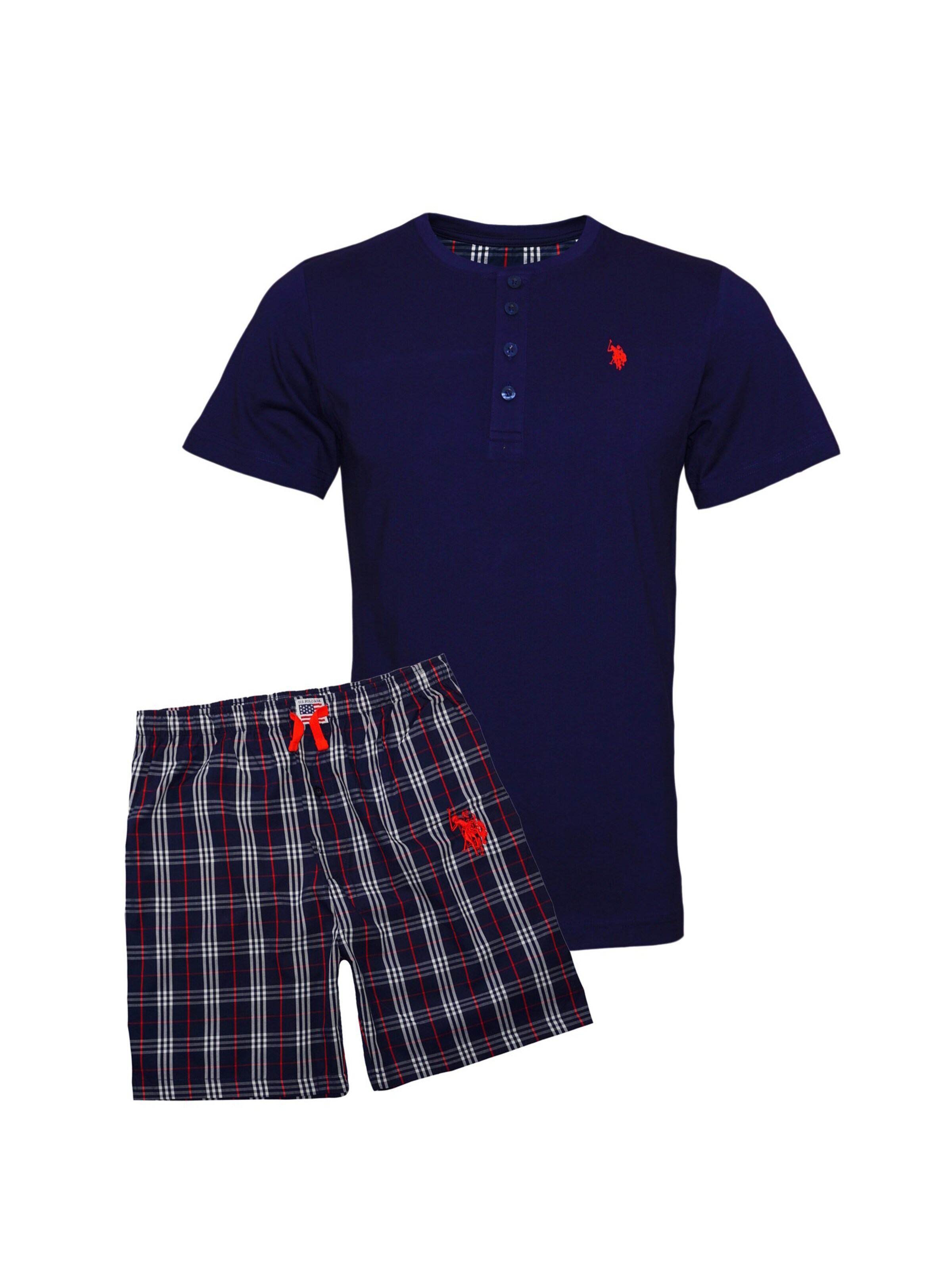 U.S. POLO ASSN. Pyjamas kort i blå: forside