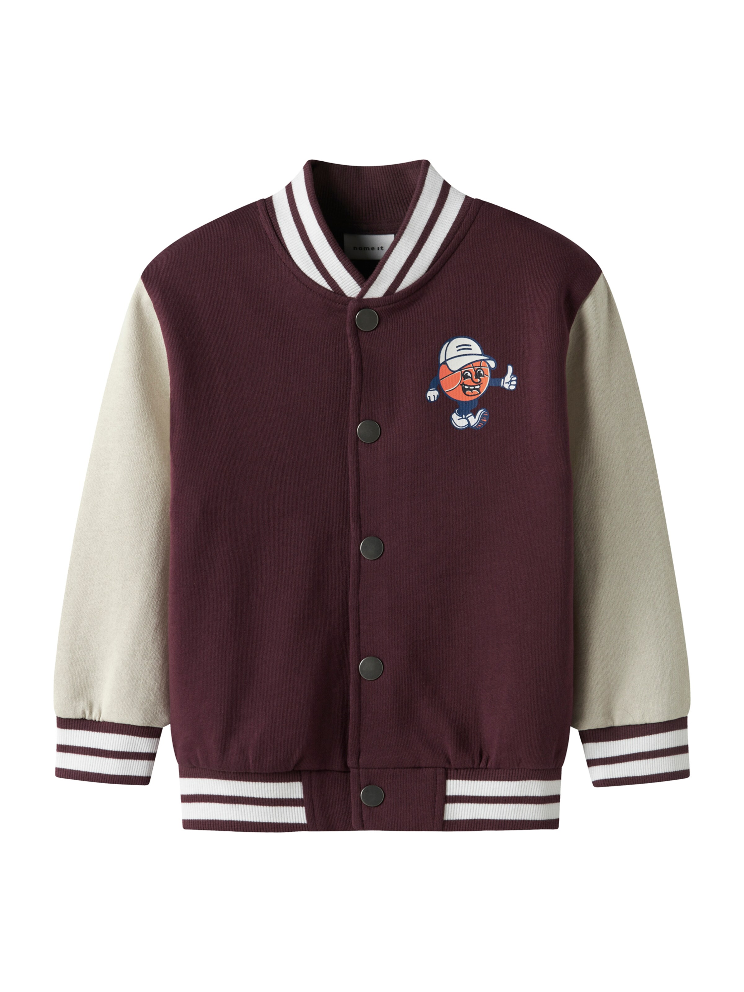 NAME IT Zip-Up Hoodie 'NMMKANE' in Purple: front