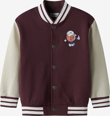 NAME IT - Sudadera con cremallera 'NMMKANE' en lila: frente