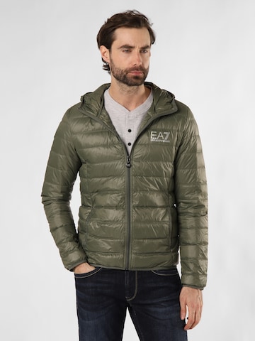 EA7 Emporio Armani Winter Jacket in Green: front