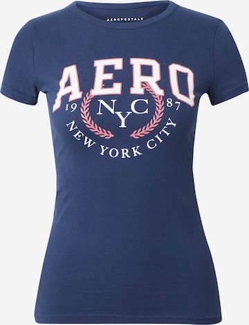 AÉROPOSTALE Shirt in Blauw: voorkant