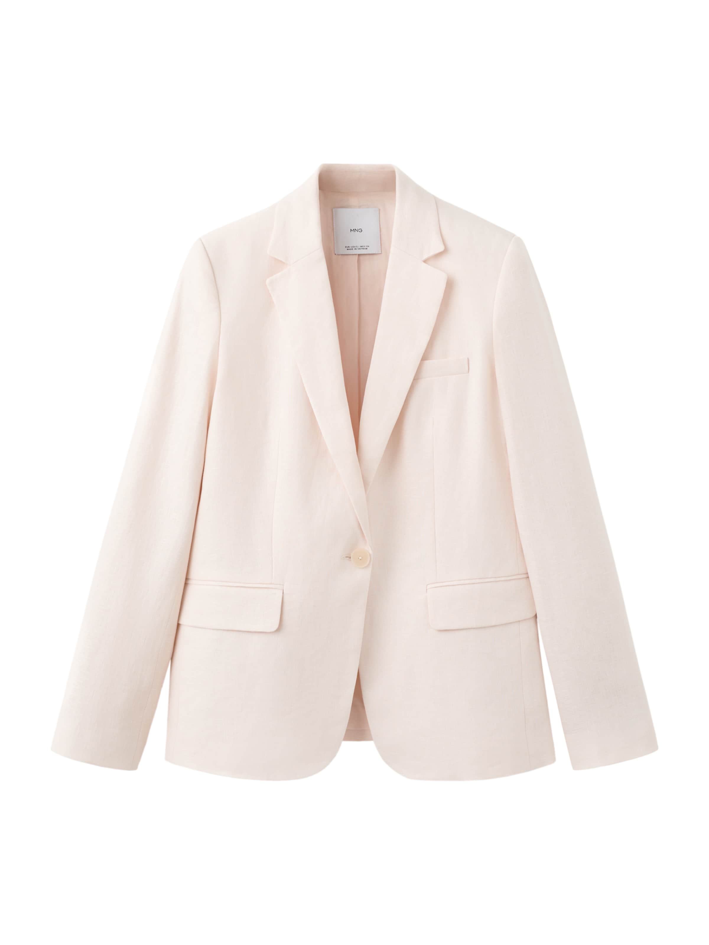 Blazer 'Boreli' MANGO en beige : devant