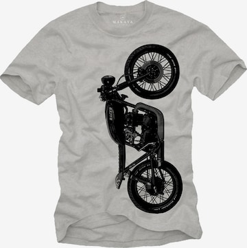 MAKAYA Shirt 'Big-CB' in Grey: front