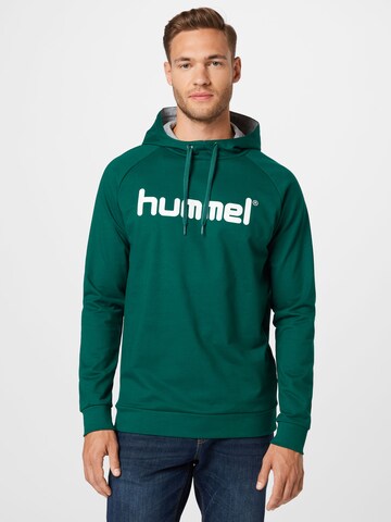 Bluză de molton de la Hummel pe verde: față