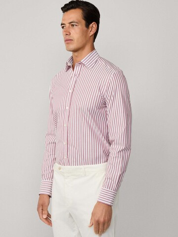 Slim fit Camicia 'Soft Bengal' di Hackett London in rosso