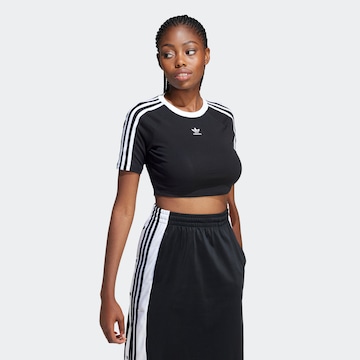 Tricou '3-Streifen' de la ADIDAS ORIGINALS pe negru