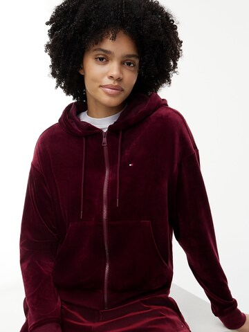TOMMY HILFIGER Strickjacke 'Essential' in Rot