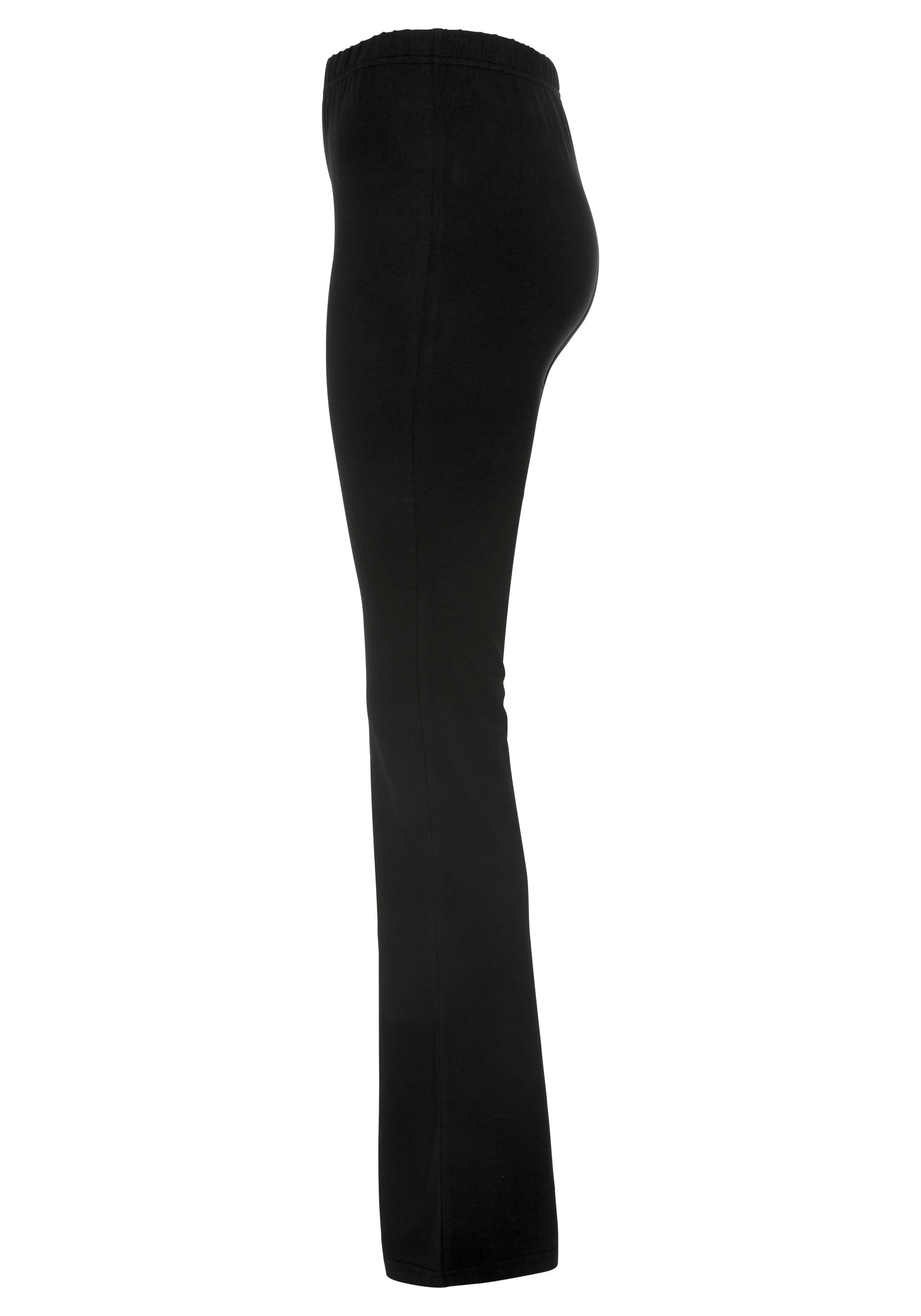 FLASHLIGHTS Boot cut Leggings in Black