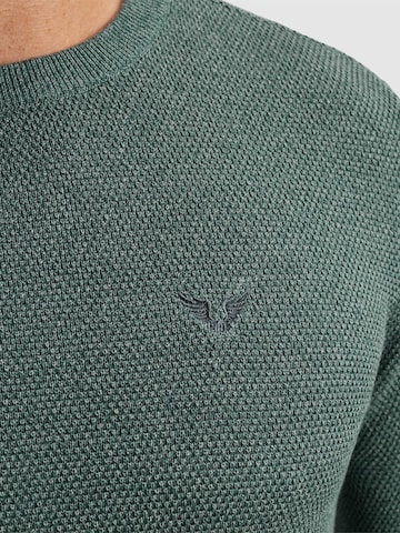 PME Legend Tröja 'Pullover with waffle texture' i blå