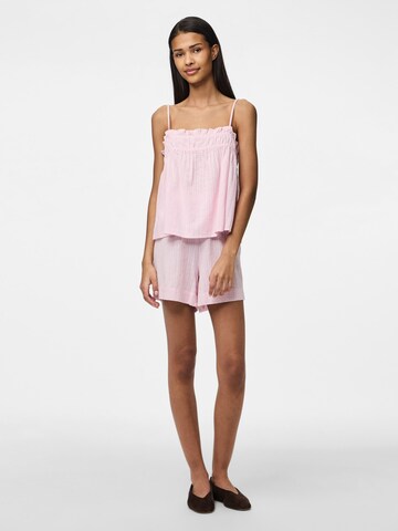 PIECES Loose fit Trousers 'PCMuna' in Pink