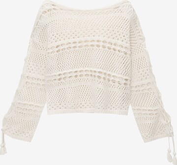 Pull&Bear Pullover i beige: forside