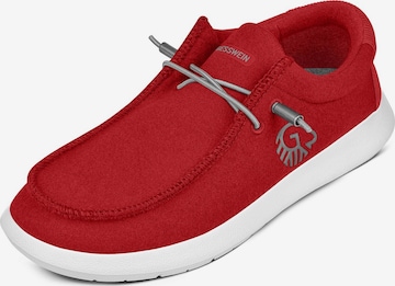 Mocassin GIESSWEIN en rouge : devant