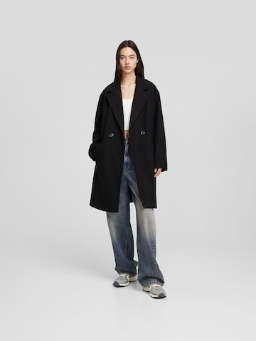 Bershka Between-seasons coat in Black