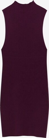 Pull&Bear Pletena obleka | vijolična barva: sprednja stran
