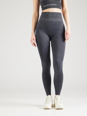 SKECHERS Skinny Workout Pants 'ENDURANCE' in Black: front