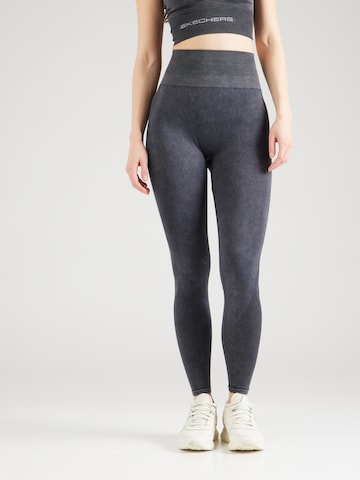 Skinny Pantaloni sportivi 'ENDURANCE' di SKECHERS in nero: frontale