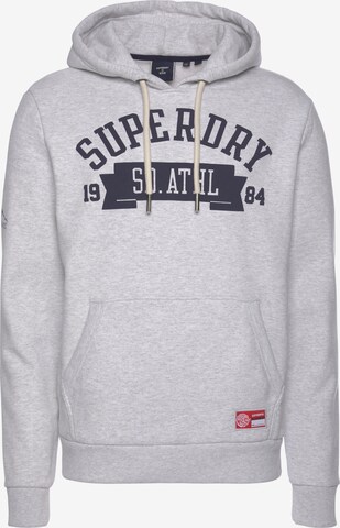 Bluză de molton de la Superdry pe gri