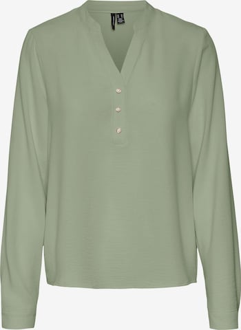 Bluză 'PEARL' de la VERO MODA pe verde: față