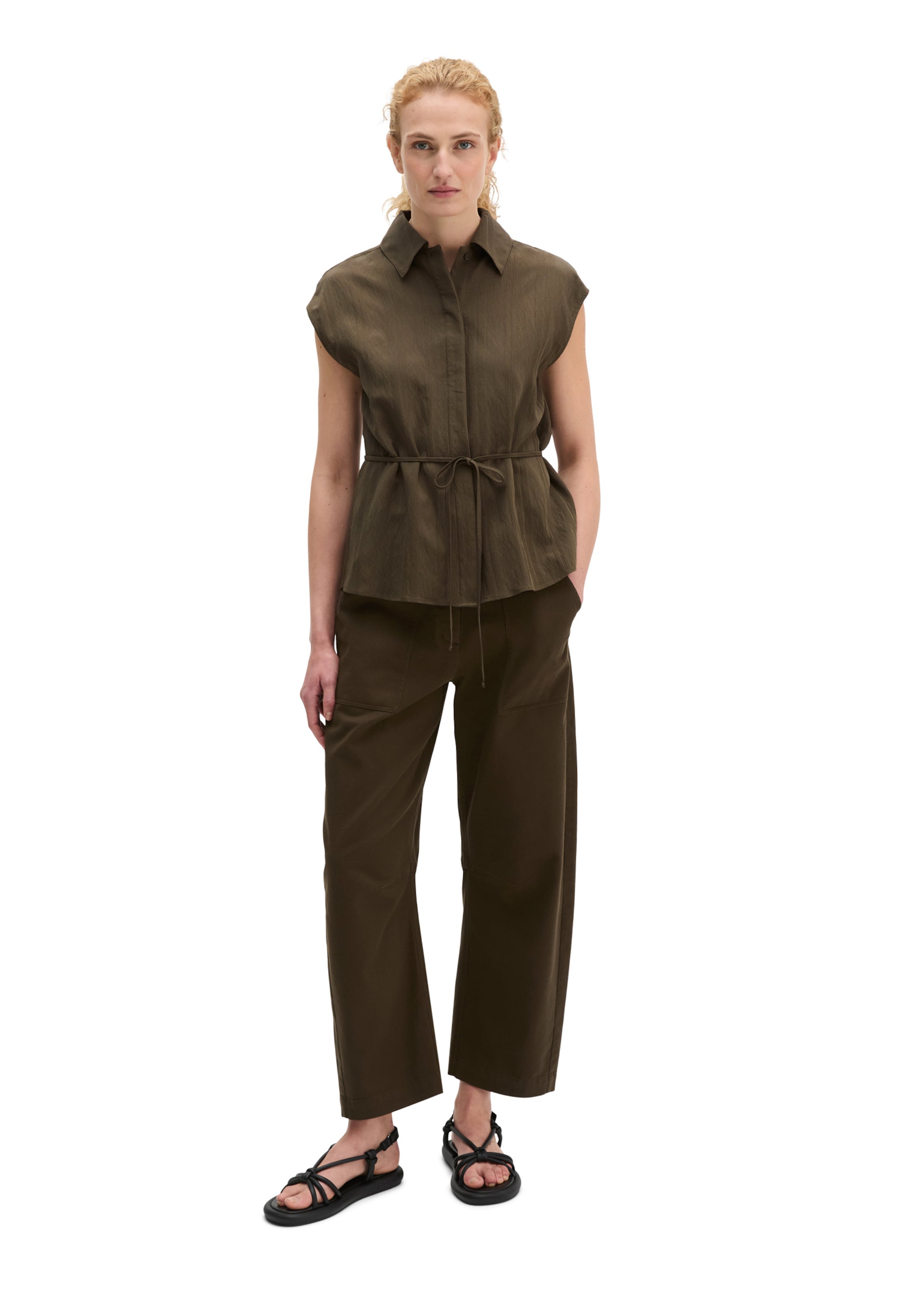 Marc O'Polo Bluse in Braun