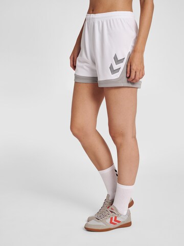 Hummel regular Sportsbukser 'Lead' i hvid: forside