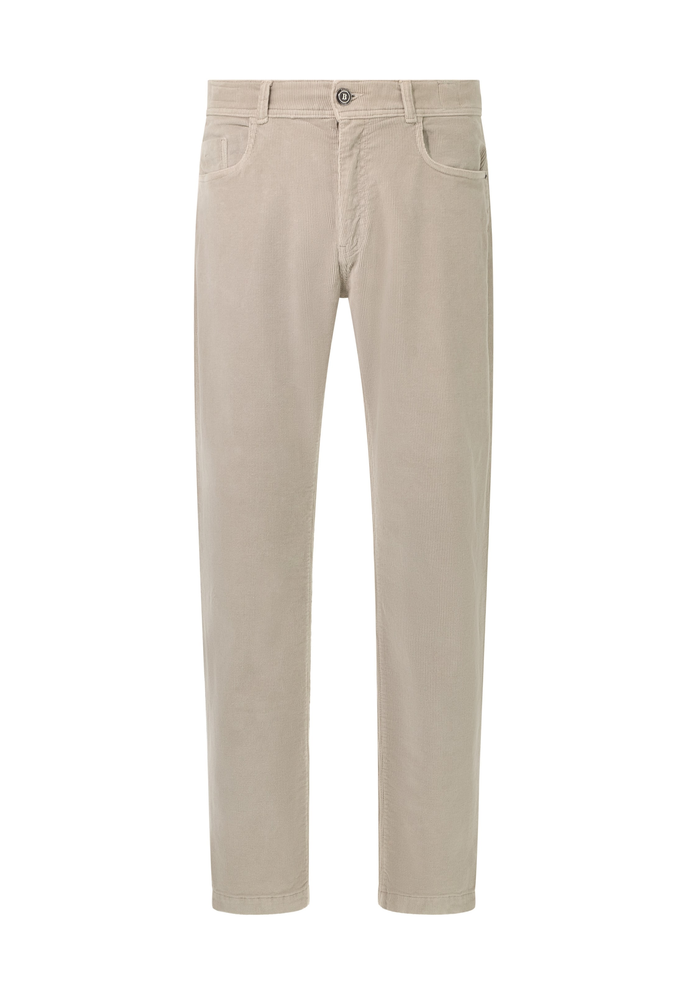 Coupe slim Pantalon Boggi Milano en beige : devant