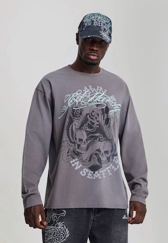 pilka Ed Hardy Marškinėliai: priekis