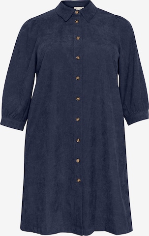KAFFE CURVE Shirt dress 'Verana' in Blue: front