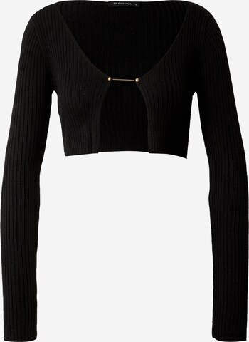 Cardigan Trendyol en noir : devant