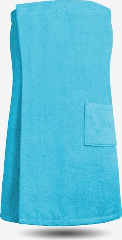 Peignoir court normani en bleu : devant