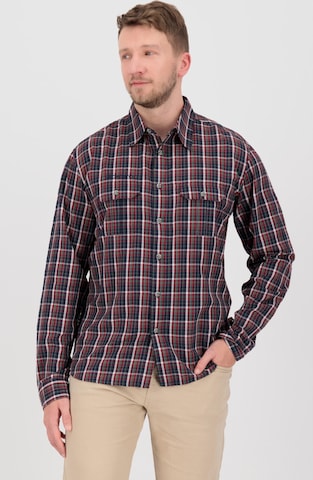 deproc Hemd 'DENVER II Men' in Rot: Vorderseite