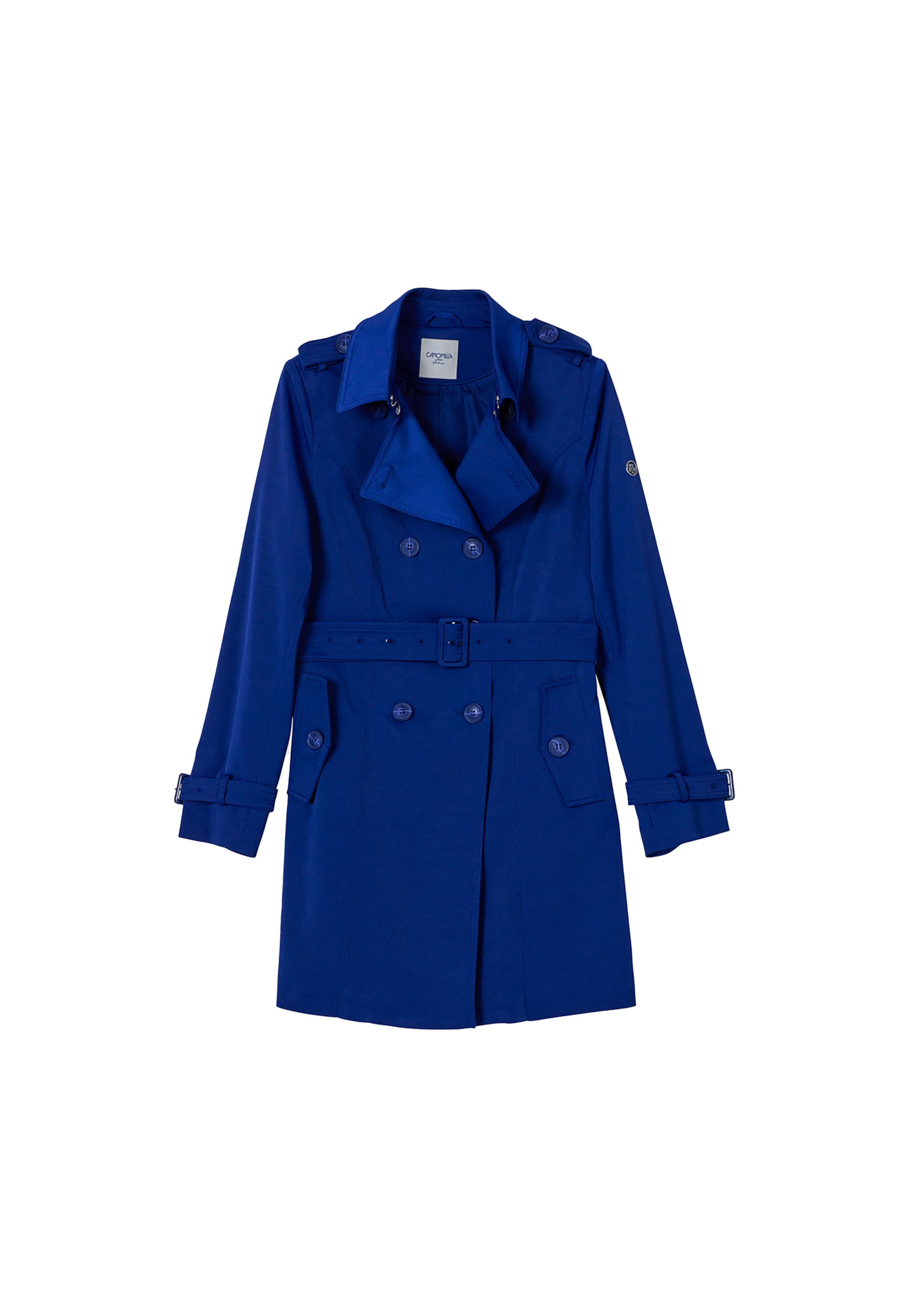 Cappotto di mezza stagione 'Teo' di Camomilla Italia in blu: frontale